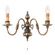 Aplica clasica alama patinata 2xE14/40W, Stilluster WA 2-349/2 Patina Orion